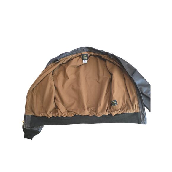 AVIREX New York Type A-2 US Army Air Forces Goat Skin Mens Bomber Jacket 42 - Picture 4 of 11